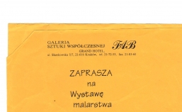 Zbigniew Bylina - wernisaż i wystawa malarstwa, Kraków - 11.02.1993