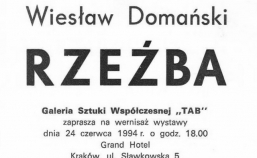 Wiesław Domański - wernisaż i wystawa 